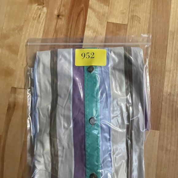 Ted Baker Shirt Colorblock Stripe Button Up Short Sleeve Men’s Sz 3 EUC - Picture 10 of 10